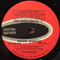 画像1: DIONNE WARWICK / GOLDEN HITS VOL.1