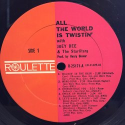 画像3: JOEY DEE AND HIS STARLETS / ALL THE WORLD IS TWISTIN' ! 