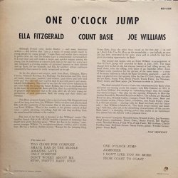 画像2: ELLA FITZGERALD,COUNT BASIE,JOE WILLIAMS / ONE O'CLOCK JUMP