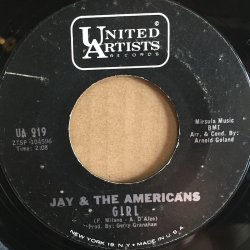 画像2: JAY & THE AMERICANS / SOME ENCHANTED EVENING . GIRL