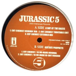 画像2:  JURASSIC 5 / A DAY AT THE RACES b/w ACETATE PROPHETS 12" E.P.