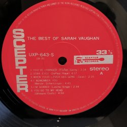 画像7: SARAH VAUGHAN / THE BEST OF SARAH VAUGHAN