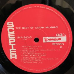画像8: SARAH VAUGHAN / THE BEST OF SARAH VAUGHAN