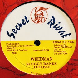 画像1: SLUGGY RANKS - TUFFEST / WEEDMAN   12" E.P. 