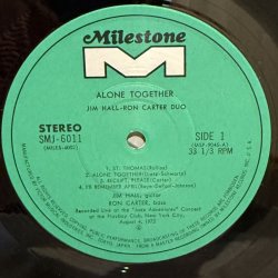 画像5: JIM HALL - RON CARTER DUO / ALONE TOGETHER 