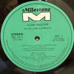 画像6: JIM HALL - RON CARTER DUO / ALONE TOGETHER 