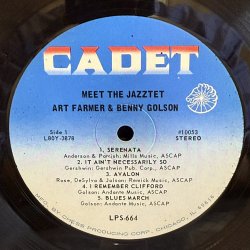 画像7: ART FARMER - BENNY GOLSON / MEET THE JAZZTET 