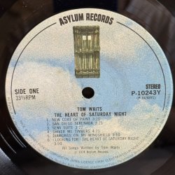 画像8: TOM WAITS / The heart of saturday Night 