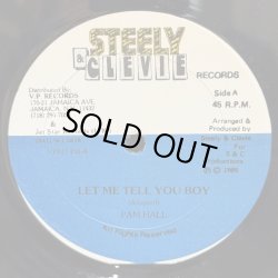 画像1: PAM HALL / LET ME TELL YOU BOY - TOUGHEST / MOTHER MAMPE  12" E.P. 