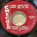 FONTELLA BASS & BOBBY McCLURE / BABY, WHAT YOU WANT ME TO DO c/w DON’T MESS UP A GOOD THING