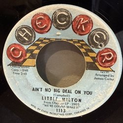 画像2: LITTLE MILTON / WHO'S CHEATING WHO? c/w AIN'T NO BIG DEAL ON YOU 