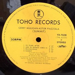 画像7: GERRY MULLIGAN - ASTOR PIAZZOLLA / SUMMIT (LP) 