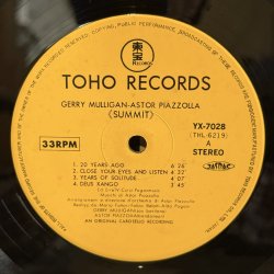 画像6: GERRY MULLIGAN - ASTOR PIAZZOLLA / SUMMIT (LP) 