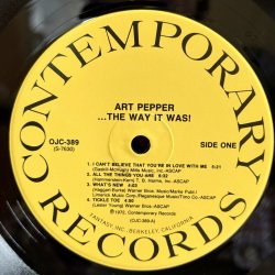 画像5: ART PEPPER / ...THE WAY IT WAS! (LP) 