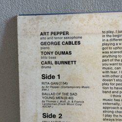 画像3: アート・ペッパー ~ ART PEPPER / ノー・リミット ~ NO LIMIT (LP) 