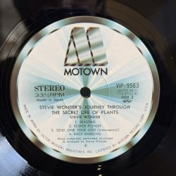 画像8: スティービー・ワンダー ~ STEVIE WONDER / シークレット・ライフ ~ JOURNEY THROUGH THE SECRET LIFE OF PLANTS (LP)　