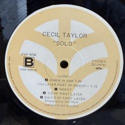 画像6: セシル・テイラー ~ CECIL TAYLOR / ソロ ~ SOLO (LP)　