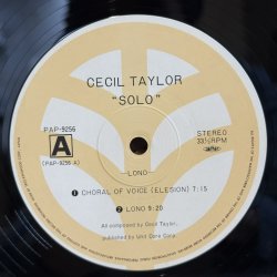 画像5: セシル・テイラー ~ CECIL TAYLOR / ソロ ~ SOLO (LP)　