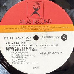 画像8: ソニー・スティット & ヒズ・ウェスト・コースト・フレンズ ~ SONNY STITT & HIS WEST COAST FRIENDS / アトラス・ブルース"ブロー！・アンド・バラード" ~ ATLAS BLUES "BLOW! & BALLADE" (LP) 