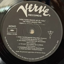 画像4: テディ・ウィルソン・トリオ ~ THE TEDDY WILSON TRIO / 君微笑めば ~ THESE TUNES REMIND ME OF YOU (LP)　