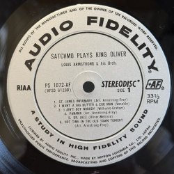 画像5: ルイ・アームストロング ~ Louis Armstrong / サッチモ・キング・オリヴァーに捧げる ~ Satchmo Plays King Oliver (LP)　