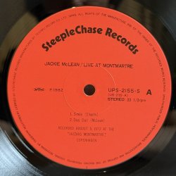 画像5: ジャッキー・マクリーン ~ Jackie McLean / ライヴ・アット・モンマルトル ~ Live at Montmartre (LP) 