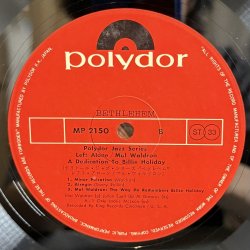 画像8: マル・ウォルドロン・トリオ ~ Mal Waldron Trio / レフト・アローン ~ Left Alone (LP)