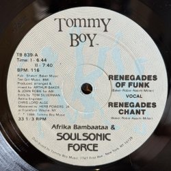 画像3: アフリカ・バンバータ & ソウルソニック・フォース ~ Afrika Bambaataa & Soulsonic Force / レネゲイズ・オブ・ファンク ~ Renegades Of Funk! (12インチ)