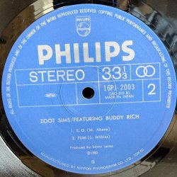 画像6: ズート・シムズ・フィーチャリング・バディ・リッチ ~ Zoot Sims Featuring Buddy Rich (LP)