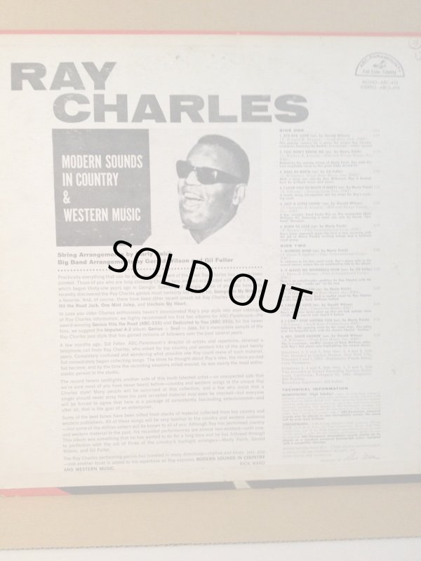 画像2: RAY CHARLES . IN COUNTRY AND WESTERN MUSIC