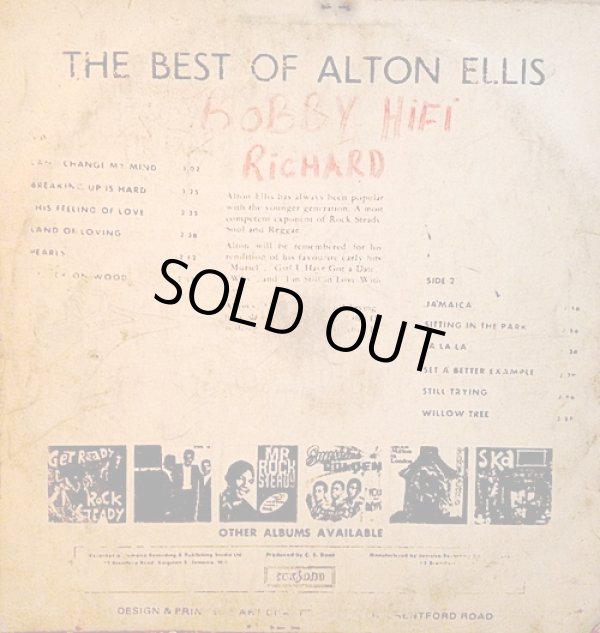 画像2: ALTON ELLIS . THE BEST OF ALTON ELLIS