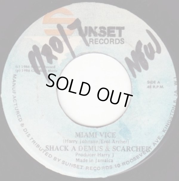 画像1: SHACK A DEMUS & SCARCHER . MIAMI VICE