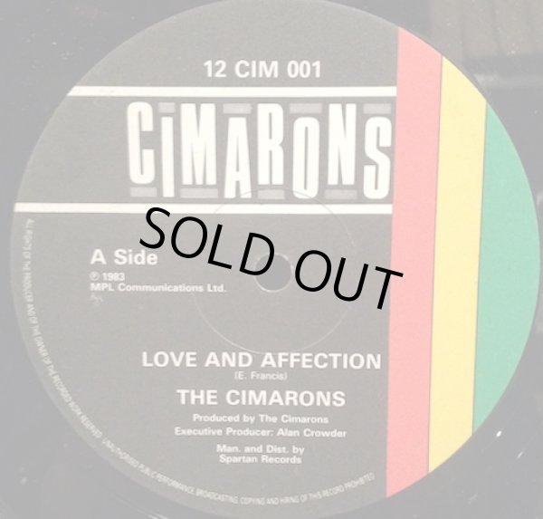 画像1: THE CIMARONS / LOVE AND AFFECTION . BOMB AND GUNS 