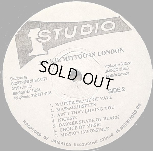 画像2: JACKIE MITTOO / IN LONDON