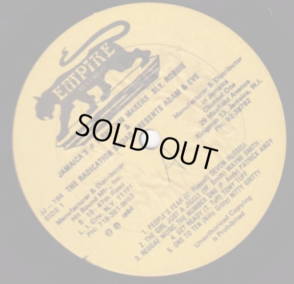 画像1: JAMAICA'S #1 RHYTHM MAKERS SLY,ROBBIE & THE RADICATION SQUAD PRESENTS ADAM & EVE