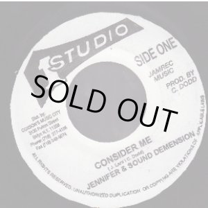 画像: JENNIFER & SOUND DEMENSION / CONSIDER ME