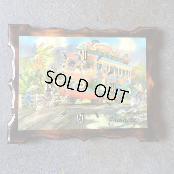 画像1: ジャマイカ バス　壁掛け時計