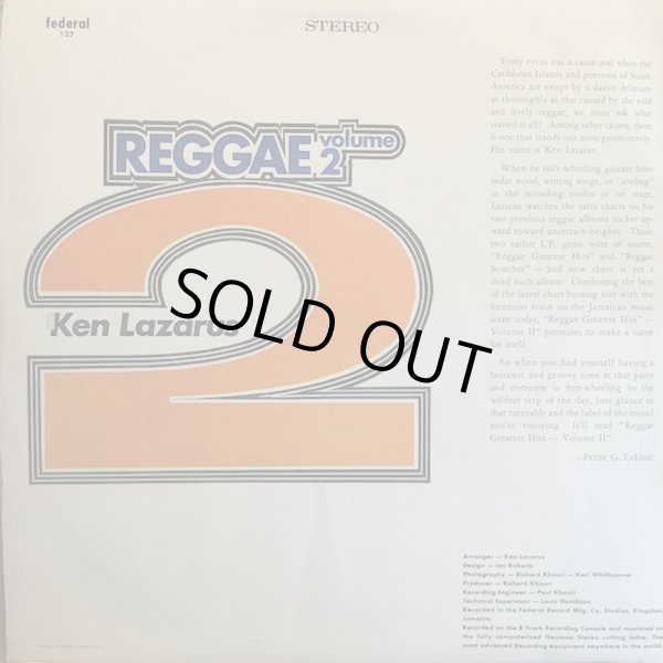 画像2: KEN LAZARUS GREATEST HITS / REGGAE VOL.2