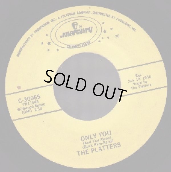 画像1: THE PLATTERS / ONLY YOU . THE GREAT PRETENDER