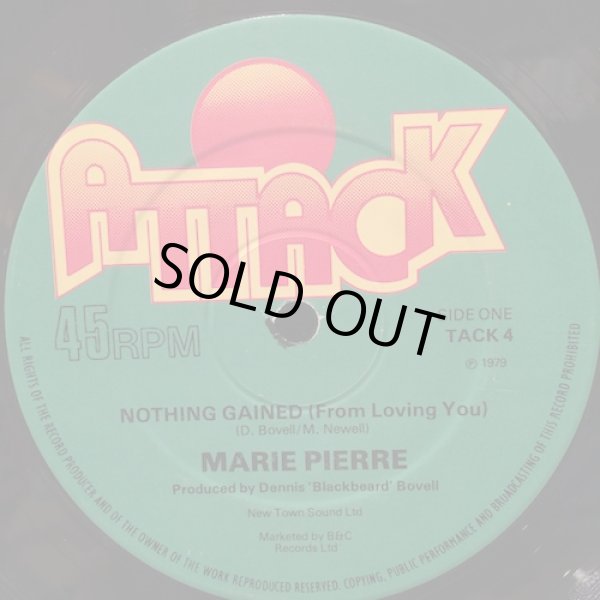 画像1: MARIE PIERRE / NOTHING GAINED (FROM LOVING YOU) . CAN'T GO THROUGH (WITH LIFE)