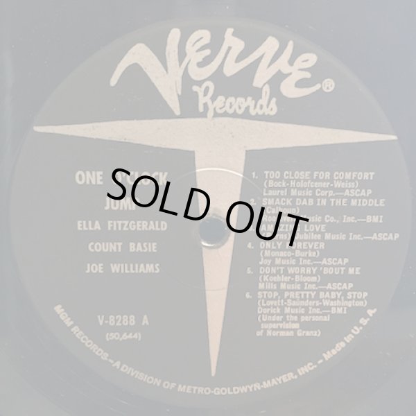 画像3: ELLA FITZGERALD,COUNT BASIE,JOE WILLIAMS / ONE O'CLOCK JUMP