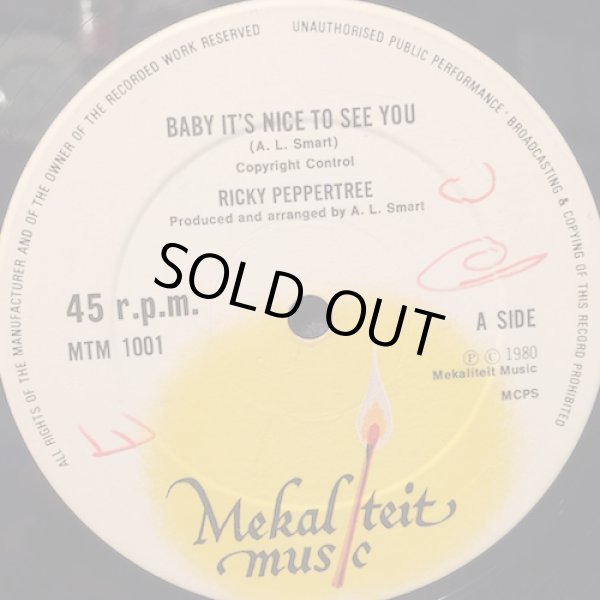 画像3: RICKY PEPPERTREE / BABY IT'S NICE TO SEE YOU