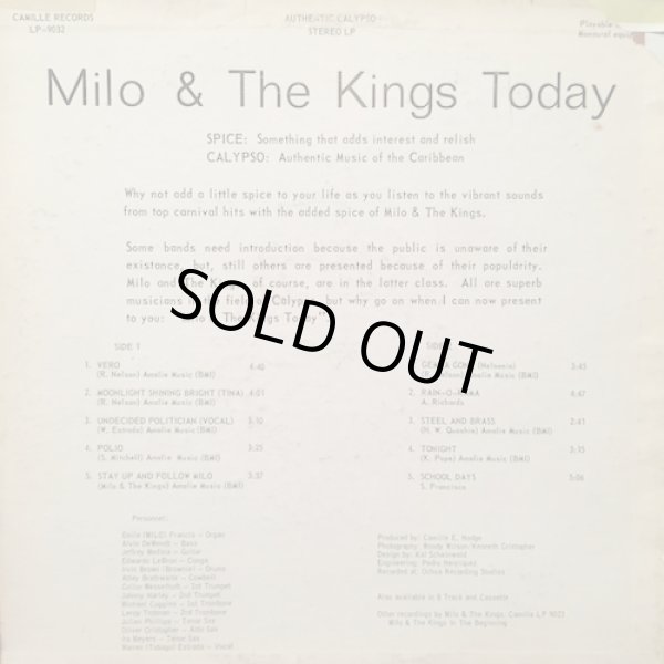 画像2: MILO AND THE KING / TODAY