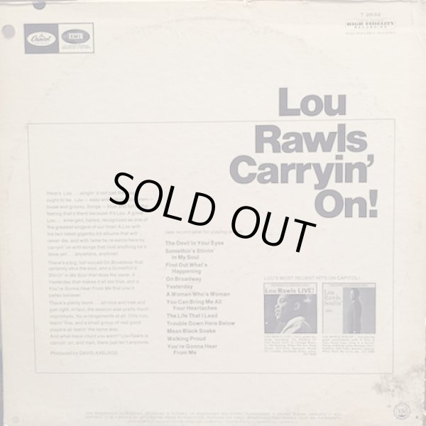 画像2: LOU RAWLS / CARRYIN' ON