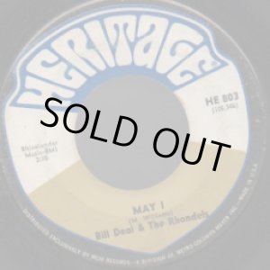 画像: BILL DEAL & THE RHONDELS / MAY I . DAY BY DAY MY LOVE GROWS STRONGER