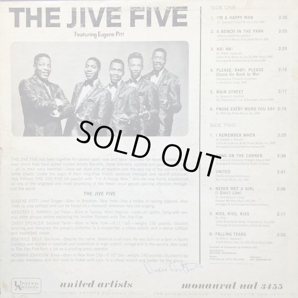 画像2: THE JIVE FIVE / I'M HAPPY MAN