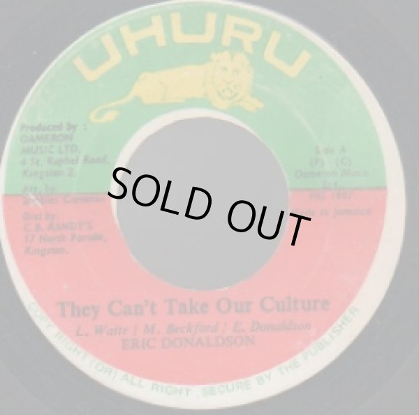 画像1: ERIC DONALDSON / THEY CAN'T TAKE OUR CULTURE