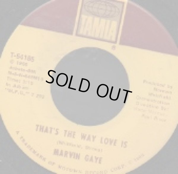 画像1: MARVIN GAYE / THAT'S THE WAY LOVE IS . GONNA KEEP ON TRYIN' TILL I WIN YOUR LOVE
