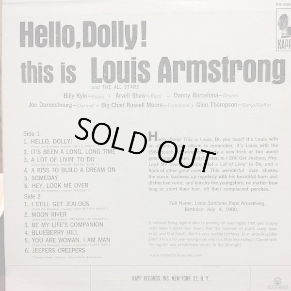 画像2: LOUIS ARMSTRONG / HELLO< DOLLY!