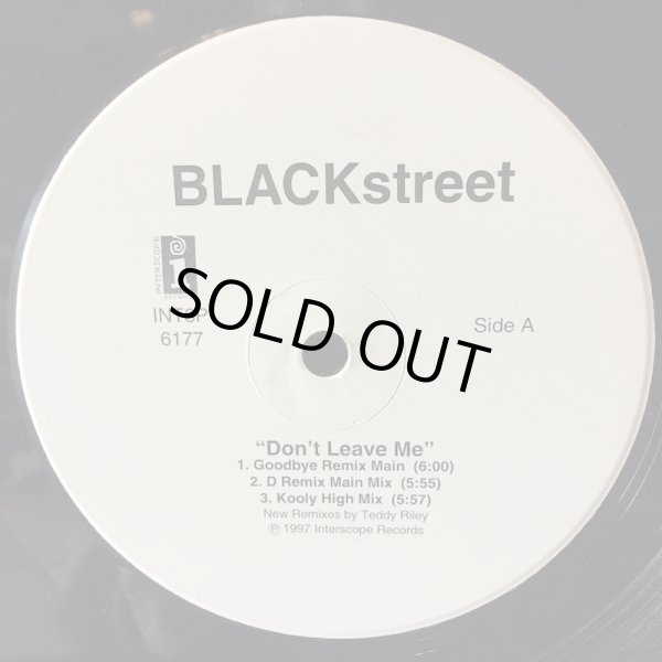 画像1: BLACK STEREET / DON'T LEAVE ME (REMIXES)